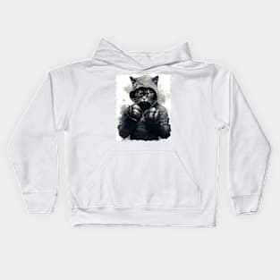 Boxer Cat Kids Hoodie